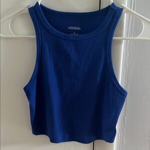 Wild Fable Blue Sleeveless Crop Tank